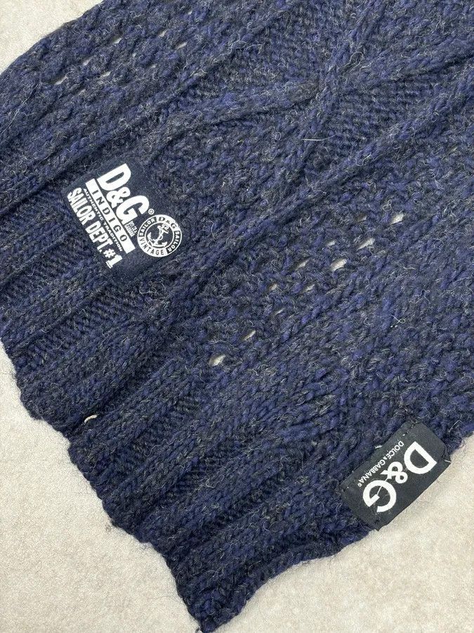 Dolce & Gabbana AW2006 Dolce & Gabbana Sailor Wool Navy Scarf Size ONE SIZE - 5 Thumbnail