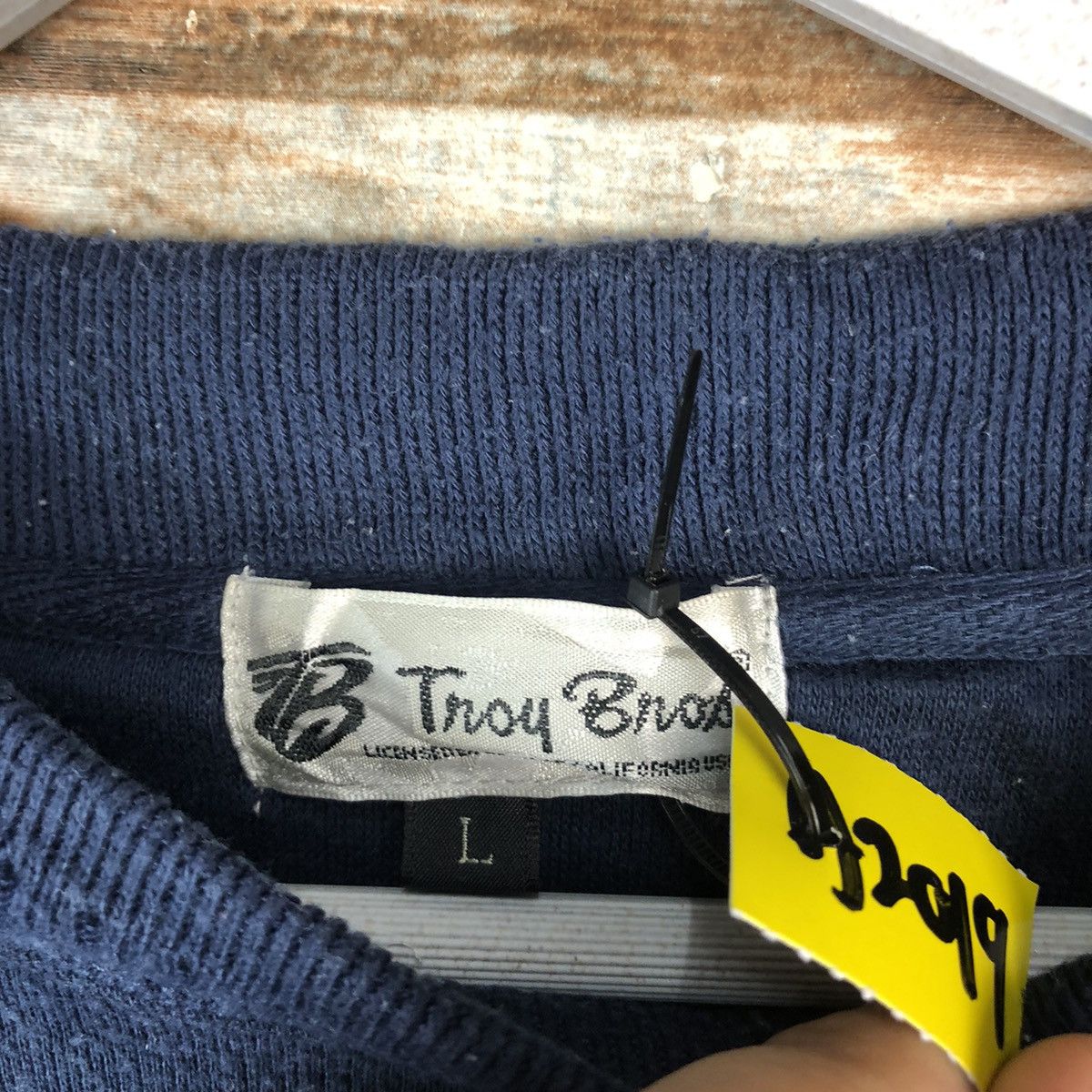 Japanese Brand × Vintage Troy Bros vintage Dark Blue Sweatshirt #A2019 Size US L / EU 52-54 / 3 - 11 Thumbnail