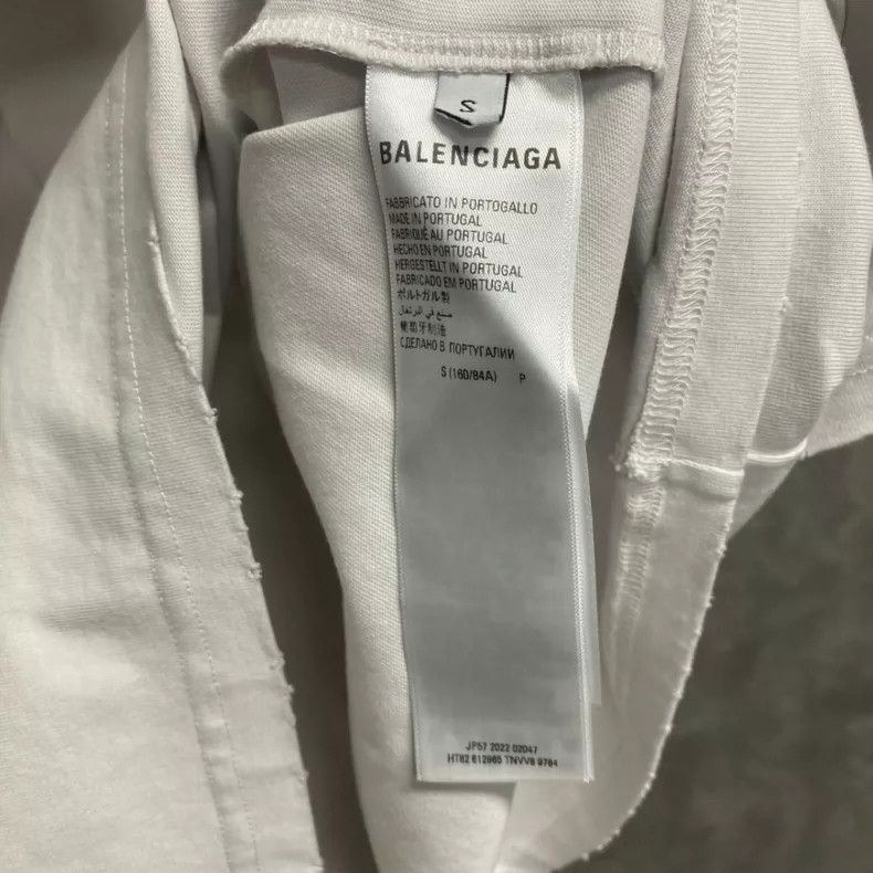 Balenciaga Balenciaga White reverse logo short sleeve Size US S / EU 44-46 / 1 - 4 Thumbnail