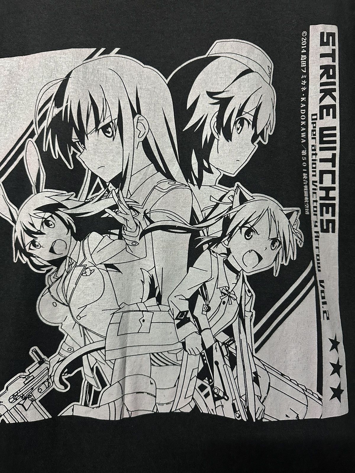 Anime × Vintage Vintage Anime Strike Witches Sun Faded Tee Size US XL / EU 56 / 4 - 5 Thumbnail