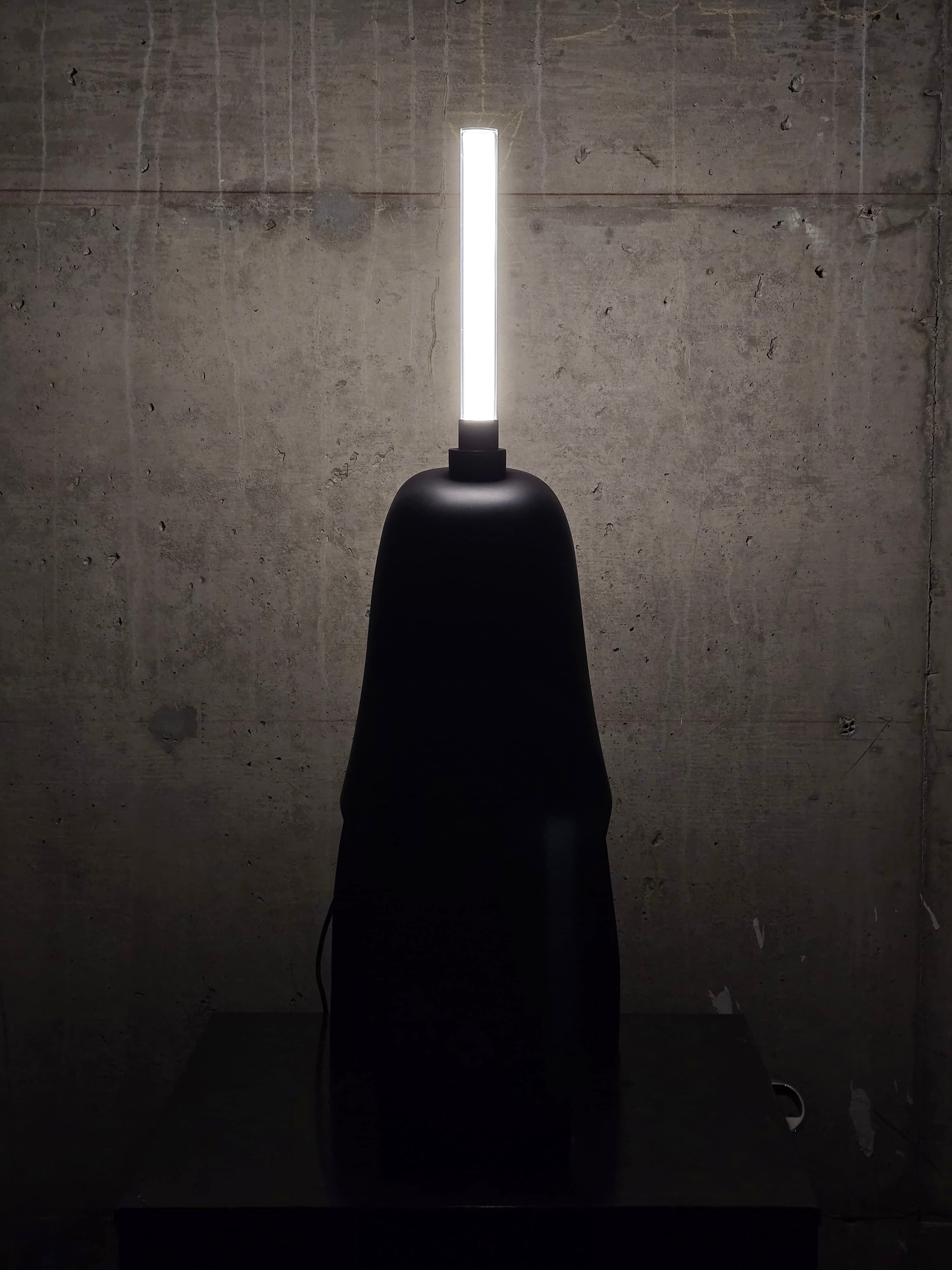 Rick Owens Rick Owens AW22 "STROBE" Black 'HEDJET' Lamp Helmet Size ONE SIZE - 3 Thumbnail