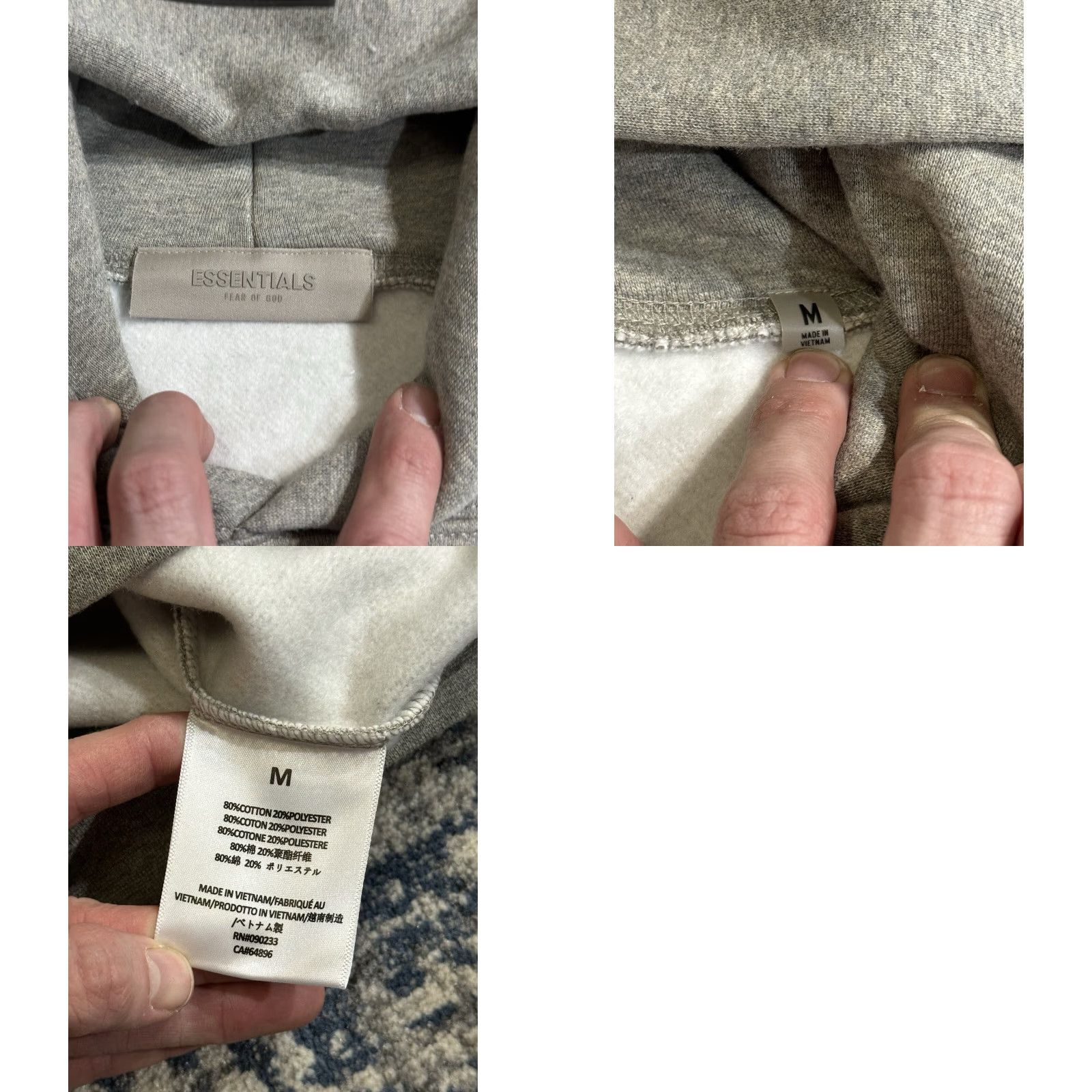 Essentials Fear Of God Essentials Hoodie FW22 Dark Oatmeal M Mens Hoodie Logo Pullover Hooded Oversized Gray/Natural Cotton Polyester Brand New NWT Size US M / EU 48-50 / 2 - 8 Thumbnail