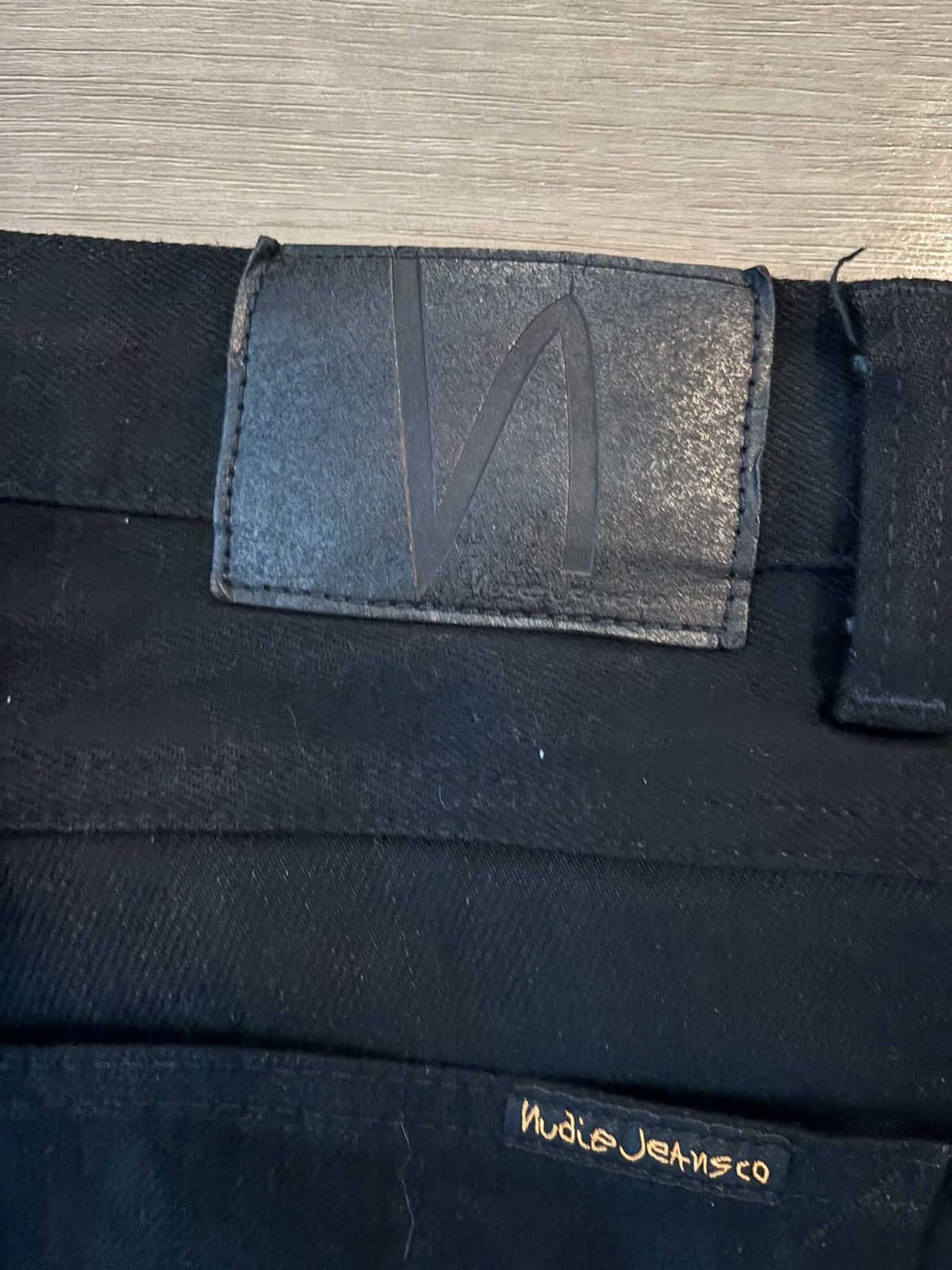 Nudie Jeans Nudie Lean Dead Black Selvage Size US 32 / EU 48 - 4 Thumbnail