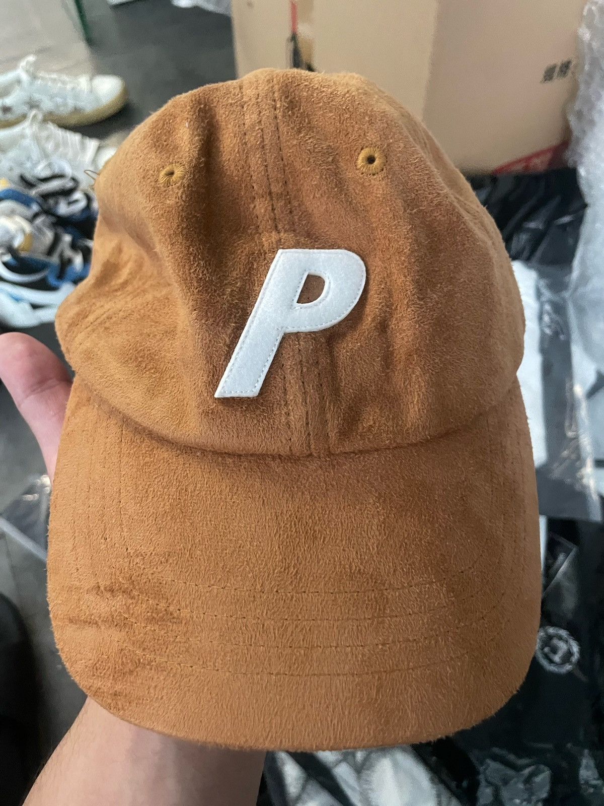 Palace Palace Logo 6-Panel Suede Cap Size ONE SIZE - 9 Thumbnail