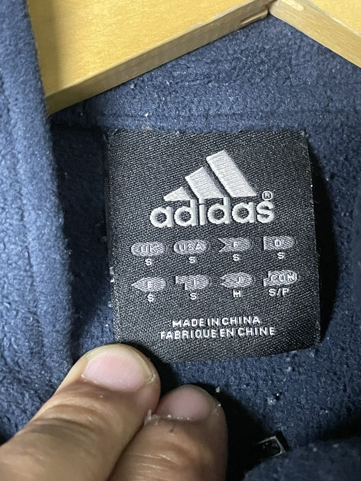 Adidas × Vintage Vintage Adidas Fleece Zipper Jacket (68) Size US S / EU 44-46 / 1 - 8 Thumbnail