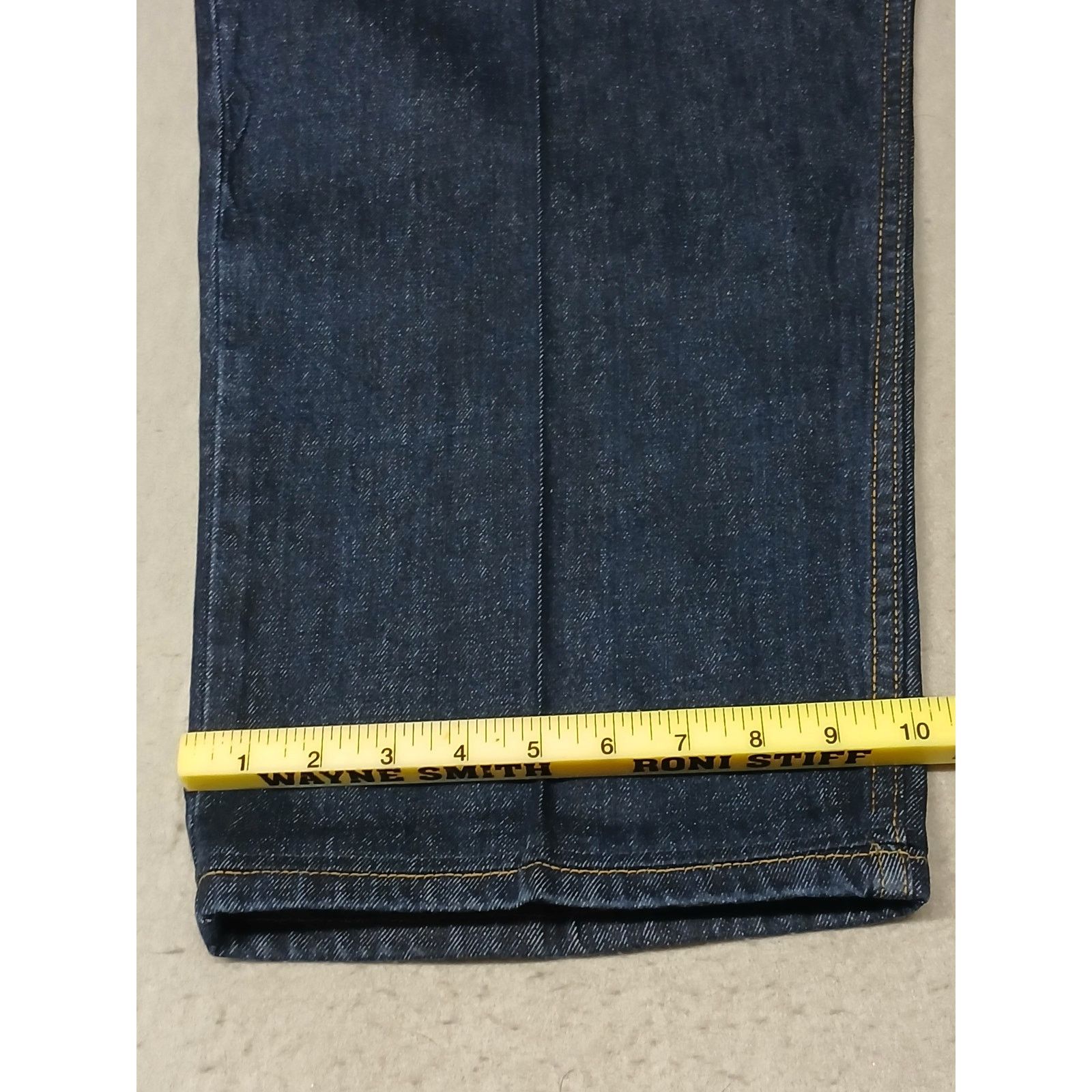 George George (50x30) Men's Straight Leg Relaxed Blue Denim Jeans Size US 34 / EU 50 - 2 Thumbnail