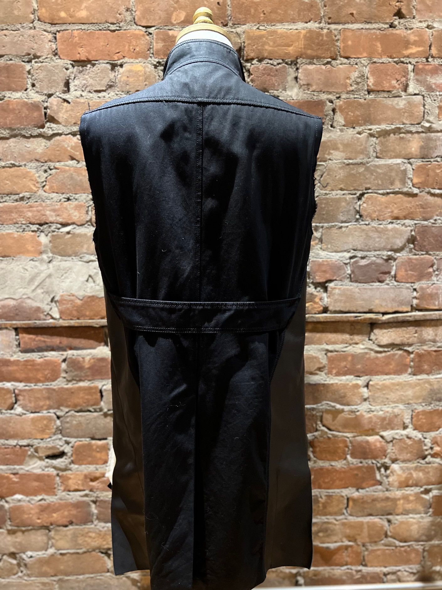 Rick Owens Rick Owens Mainline Mock Neck Leather Vest Size US M / EU 48-50 / 2 - 6 Thumbnail