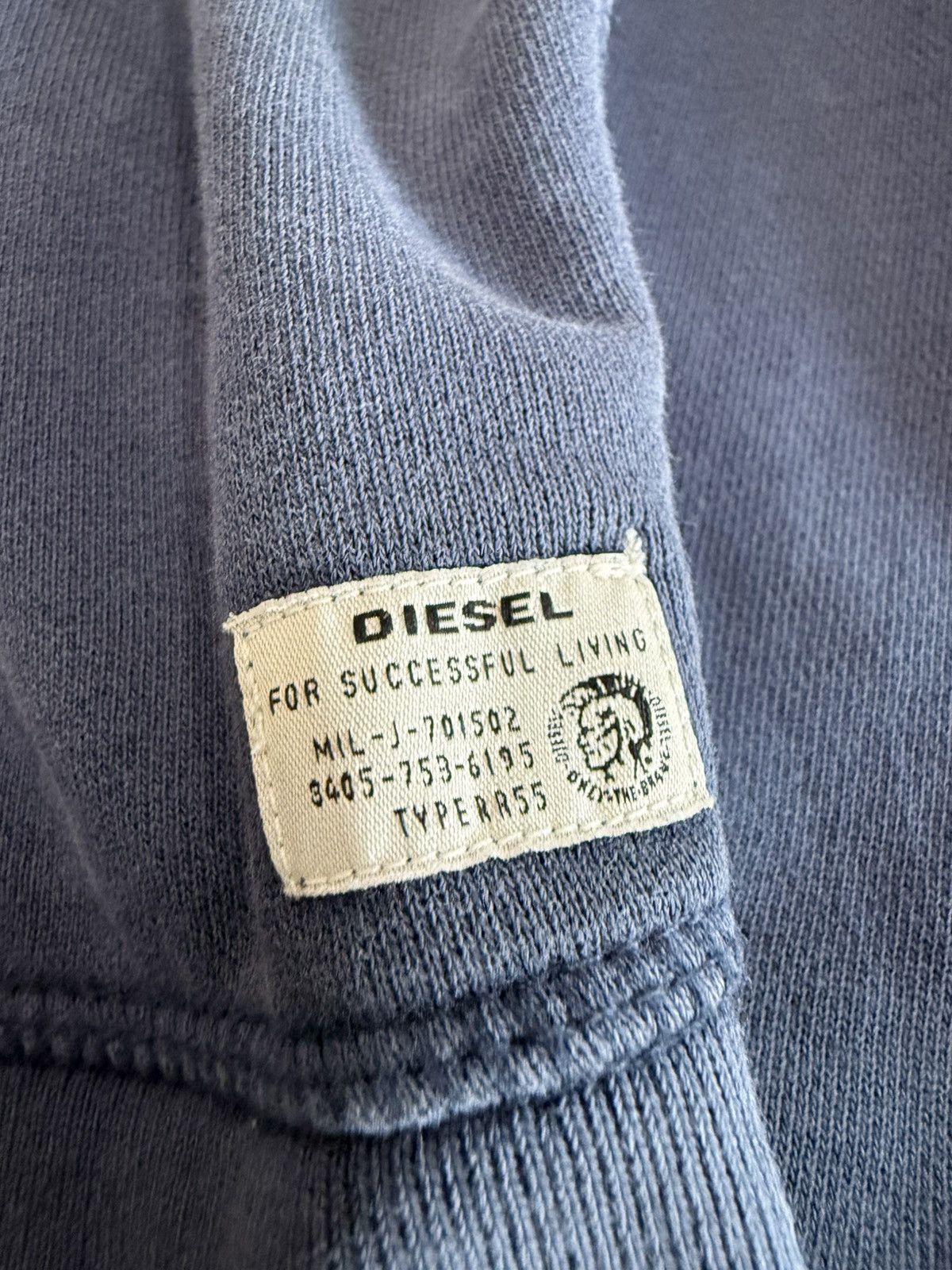 Diesel 🔥 DIESEL Only The Brave punk Zipper Sweat Hoodie Size US M / EU 48-50 / 2 - 6 Thumbnail