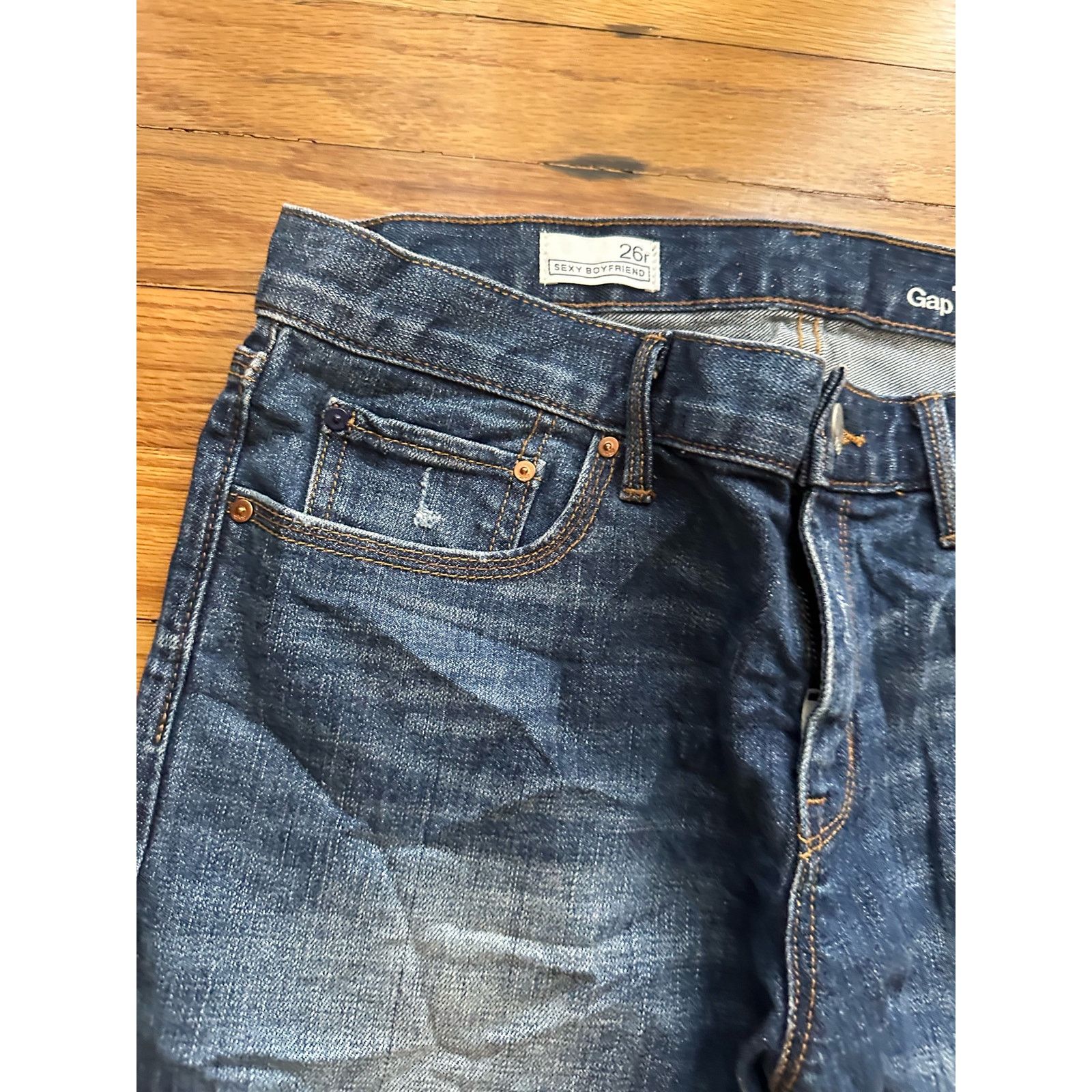 Gap Gap Sexy Boyfriend Jeans 26r Size 26" / US 2 / IT 38 - 5 Thumbnail