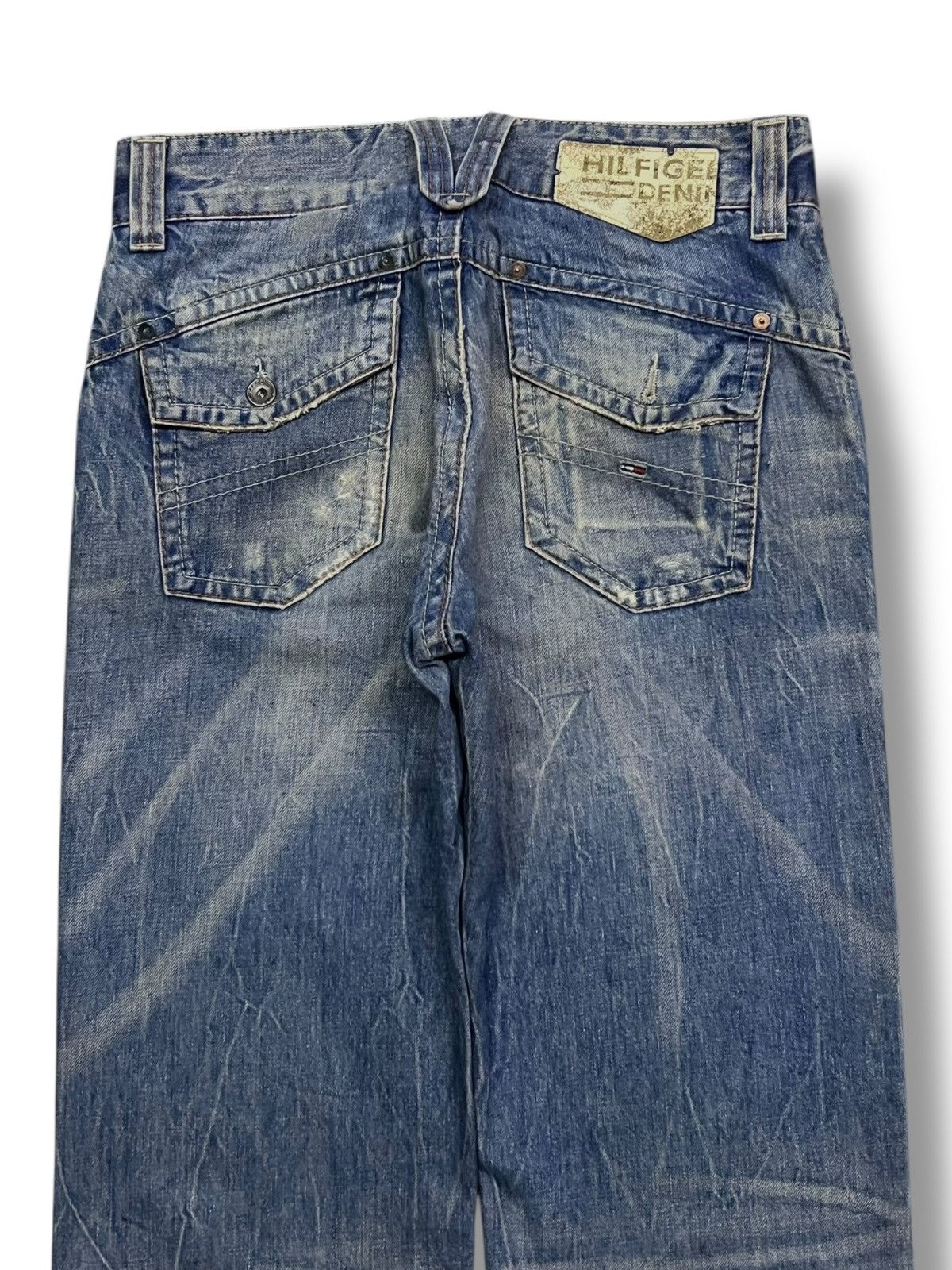 Tommy Hilfiger Baggy Vintage Tommy Hilfiger Denim Gage - Faded Mud Wash Size US 31 - 5 Thumbnail