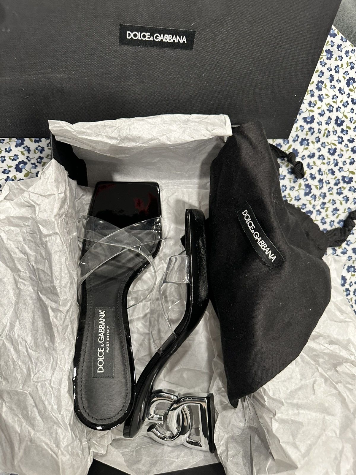 Dolce & Gabbana Dolce and Gabbana Black Clear Sandals EURO Size 39.5 US 9.5 Size US 9.5 / IT 39.5 - 21 Thumbnail
