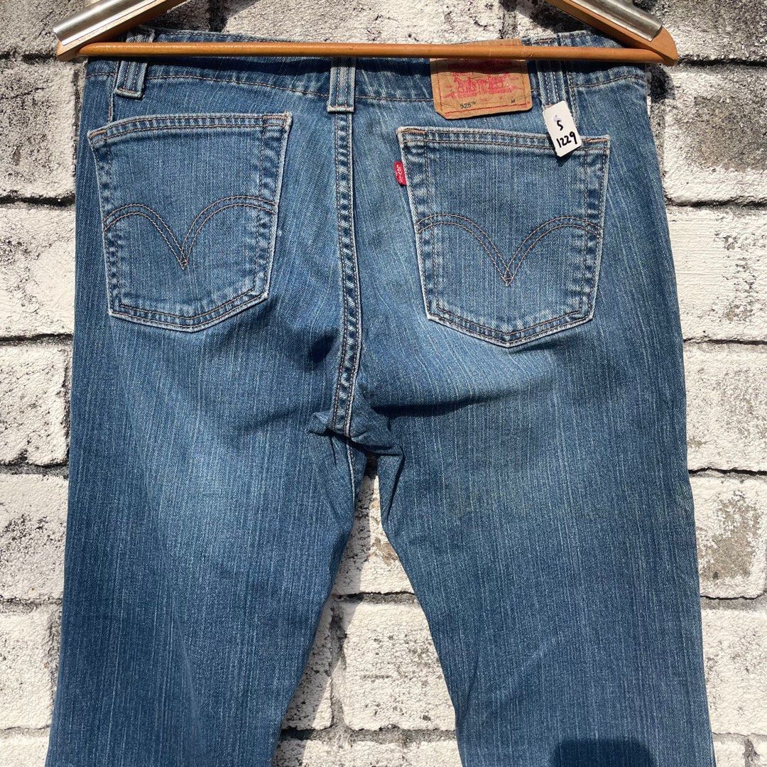 Levi's Vintage Clothing Size 31 Levis 525 Bootcut Jeans Denim for Woman Size 31" - 3 Thumbnail