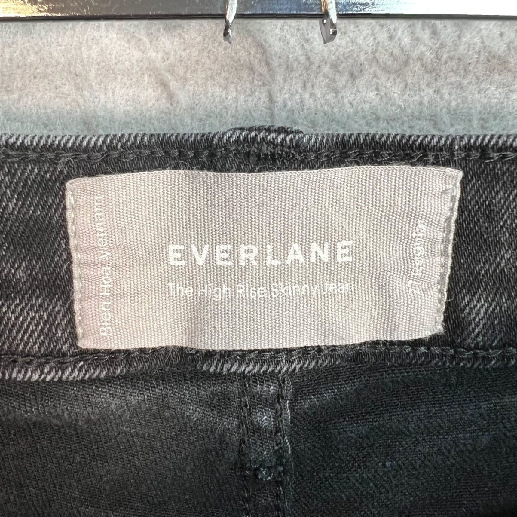 Everlane Everlane The High Rise Skinny Jeans Womens Size 27 Black Denim Size 26" / US 2 / IT 38 - 3 Thumbnail