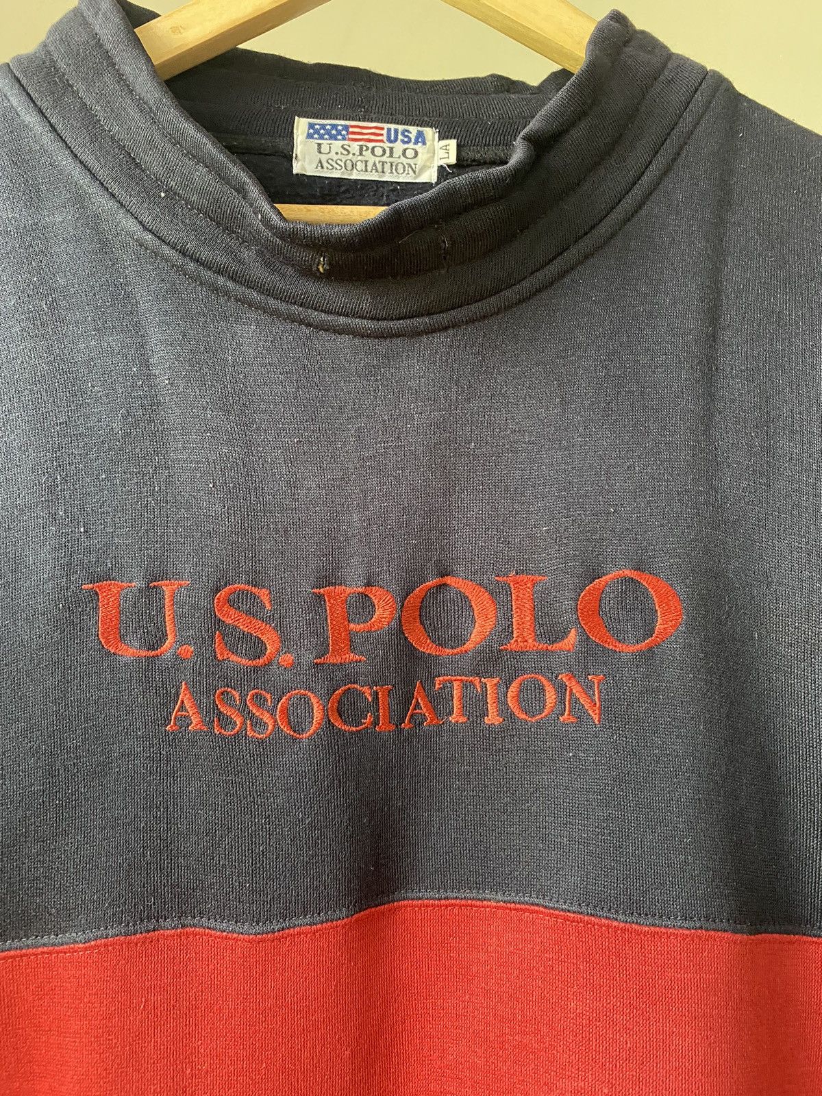 U.S. Polo Assn. × Vintage US POLO RAGLAN 3Q SWEATSHIRT RARE 90s Size US L / EU 52-54 / 3 - 3 Thumbnail