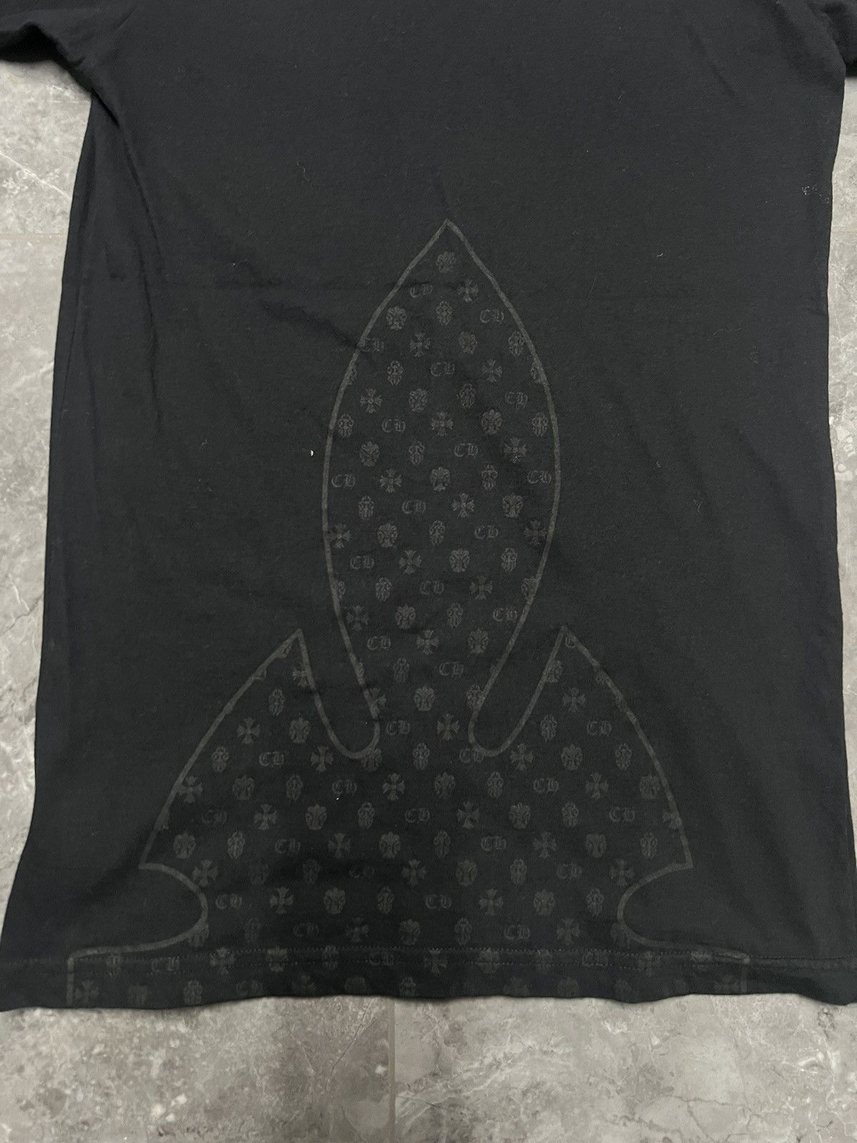 Chrome Hearts CHROME HEARTS FLEUR KNEE MONOGRAM BLACK TEE Size US S / EU 44-46 / 1 - 3 Thumbnail