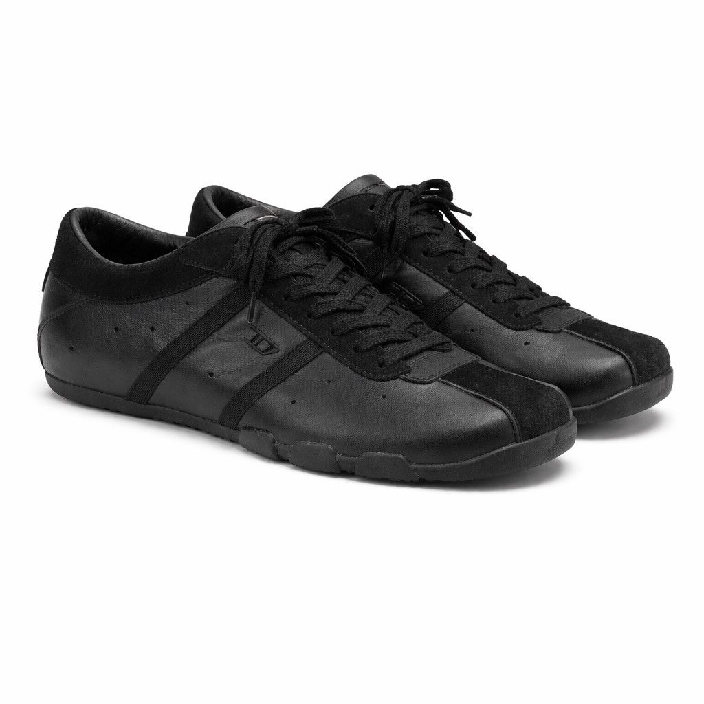 Diesel Diesel Evelyn All Triple Black Lace Up Shoes Square Toe Size US 7.5 / IT 37.5 - 1 Thumbnail