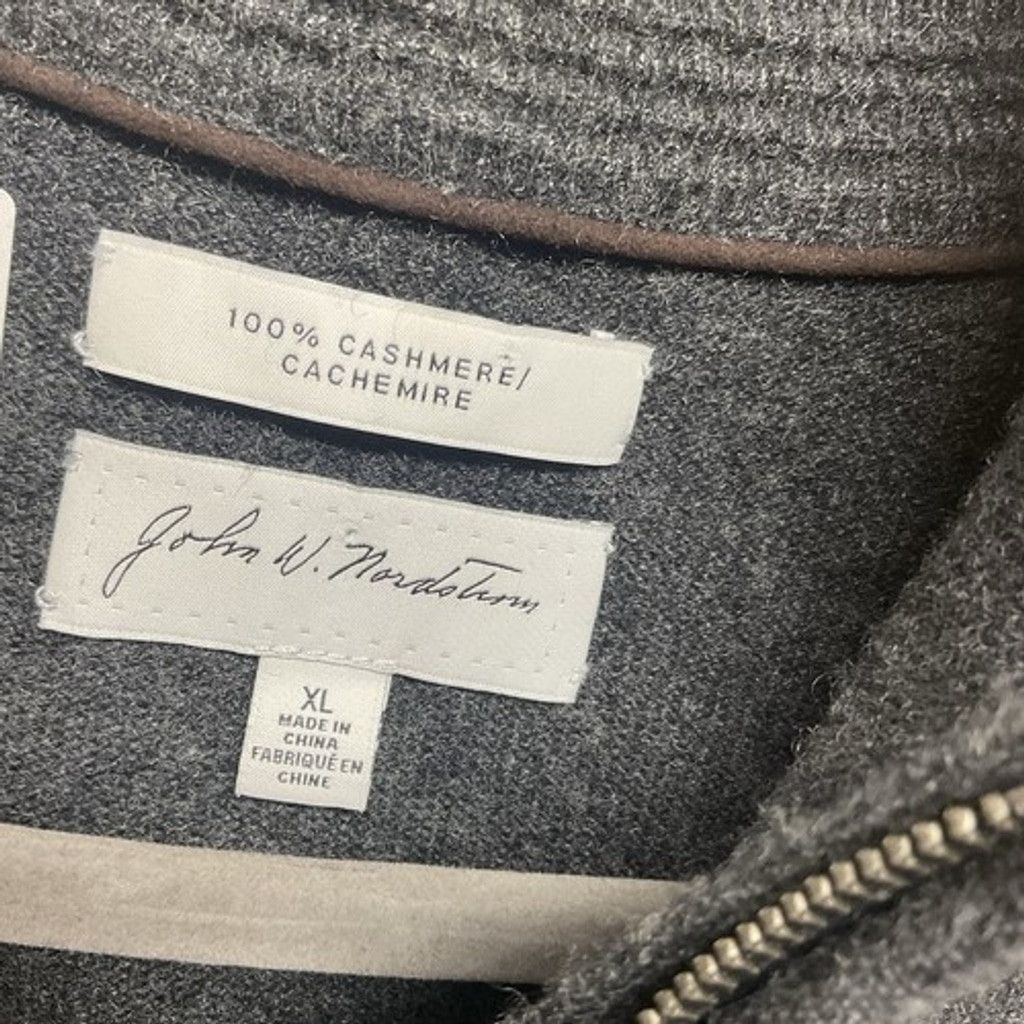 Other John W. Nordstrom Gray Cashmere 1/4 Zip Vest Sweater Men XL Size US XL / EU 56 / 4 - 2 Thumbnail