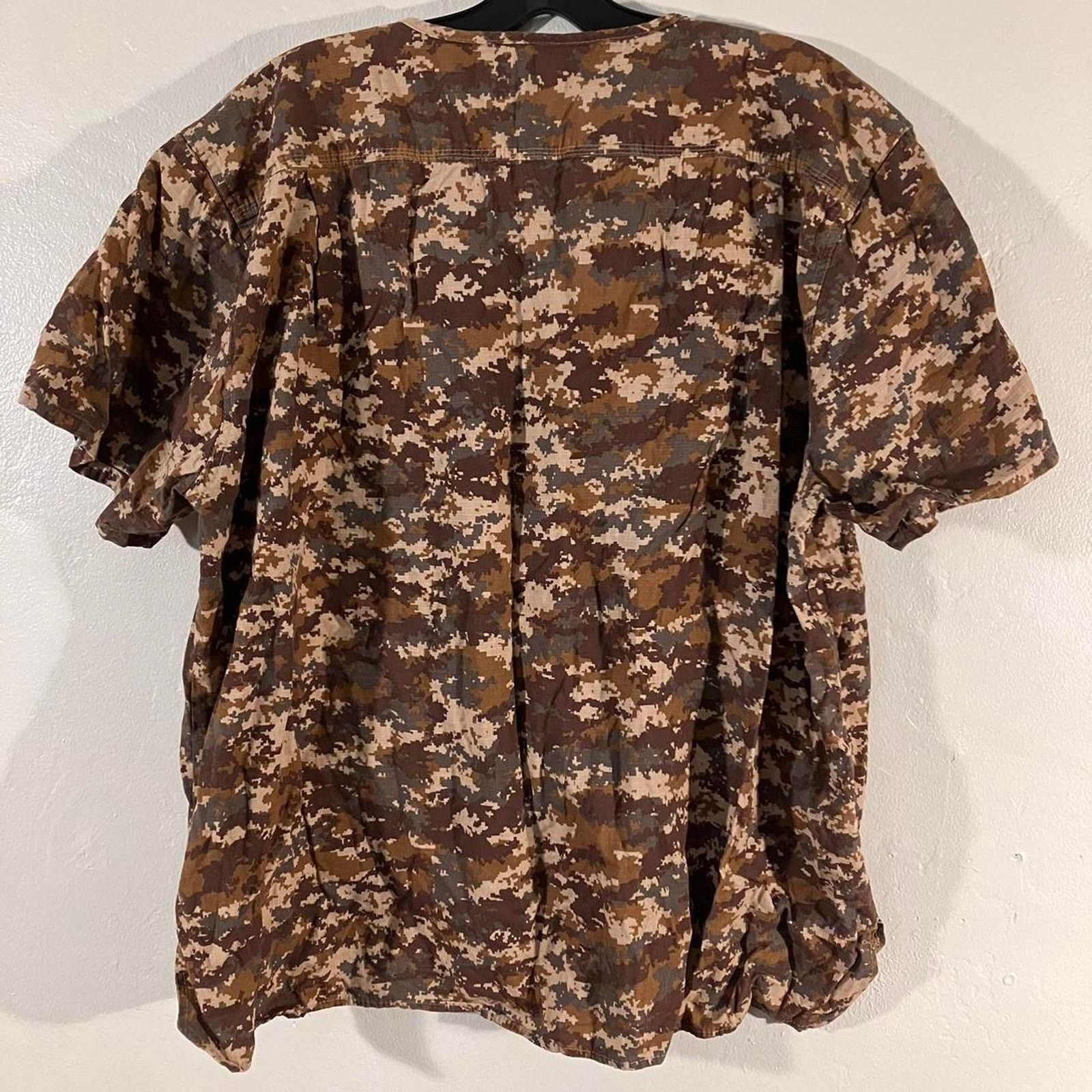Carhartt Carhartt C15104 Men's Digital Camo Print Ripstop Scrub Top Size US XXL / EU 58 / 5 - 5 Thumbnail