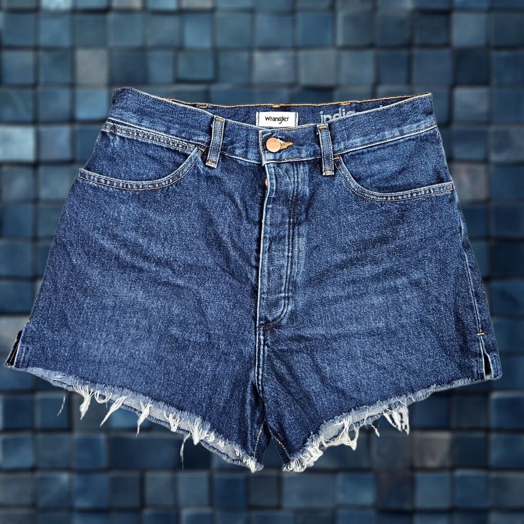 Vintage Wrangier High Rise Festival Short Size W30 Indigood blue Women’s Size 30" / US 8 / IT 44 - 1 Thumbnail