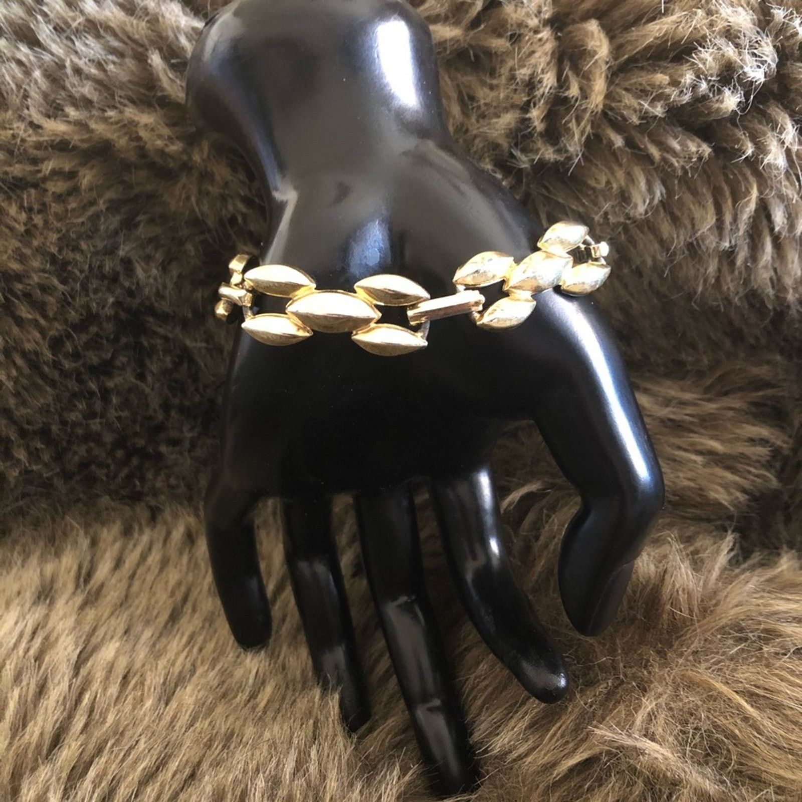 Vintage Vintage 70s-80s gold plated link bracelet Size ONE SIZE - 4 Thumbnail
