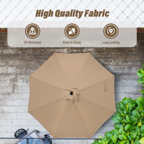 Designer × Homemade 10' Patio Umbrella Outdoor Table Market Yard Umbrella with P Size US L / EU 52-54 / 3 - 4 Thumbnail