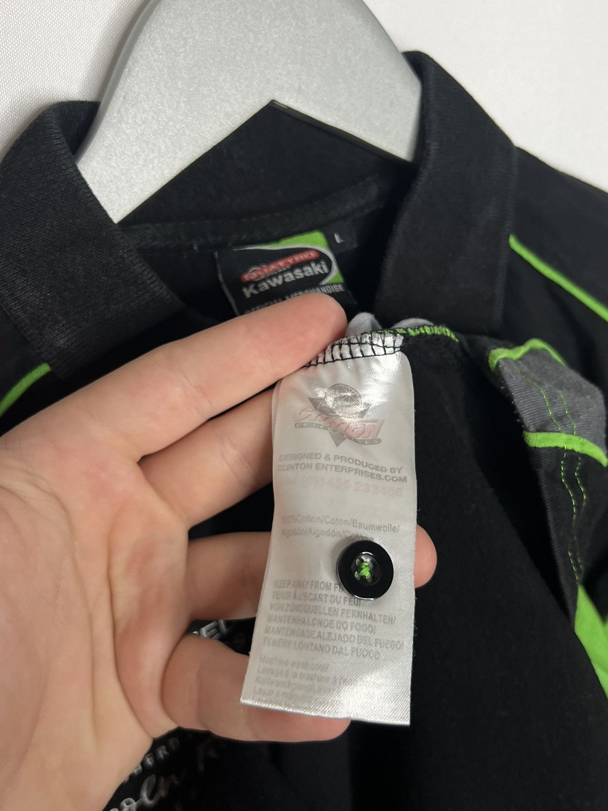 Formula 1 🏎️Vintage Kawasaki Quattro Racing Polo Shirt Tee Short Sleeve Size US L / EU 52-54 / 3 - 11 Thumbnail