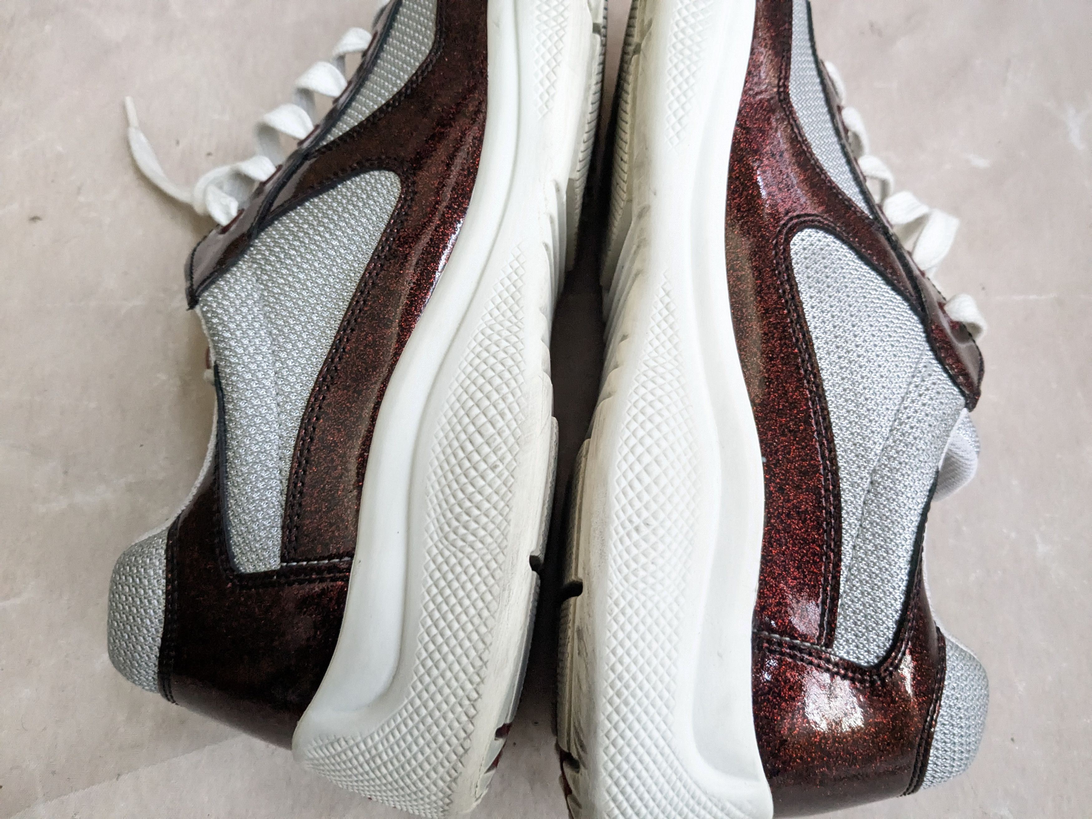 Prada Prada America's Cup Sneakers 11.5 Glitter Red Size US 11.5 / EU 44-45 - 11 Thumbnail