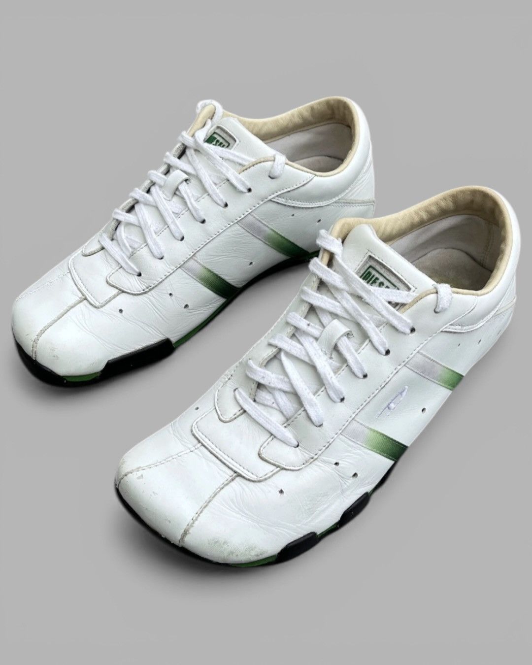 Diesel 🔥Vintage 2000’s DIESEL Low Top Leather Sneakers Size US 9 / IT 39 - 3 Thumbnail