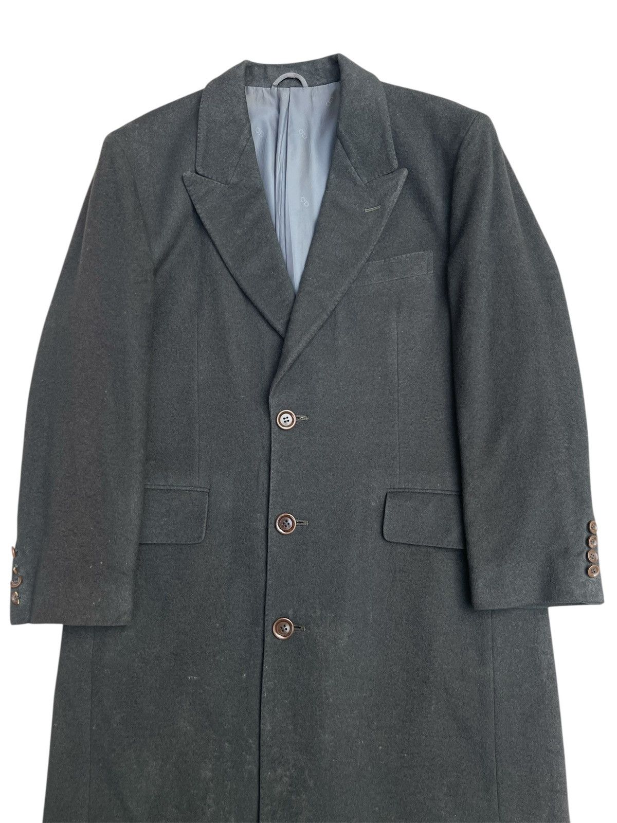 Christian Dior Monsieur 80s-90s Christian Dior Wool Coat - Signature Monogram Lining Size US M / EU 48-50 / 2 - 7 Thumbnail