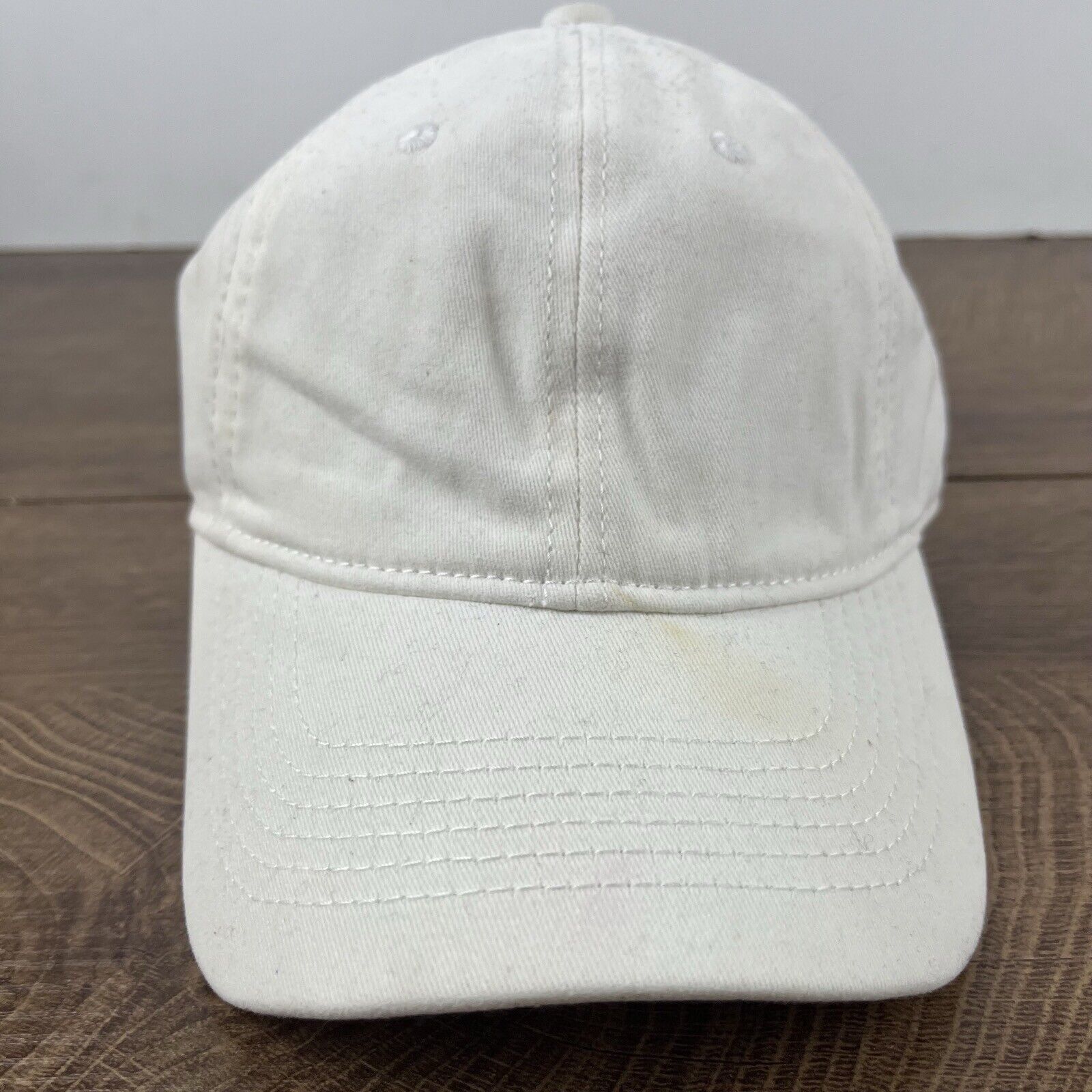 Other Plain White Hat Adult Cap Hat White Cap Hat Adjustable Hat W Size ONE SIZE - 6 Thumbnail