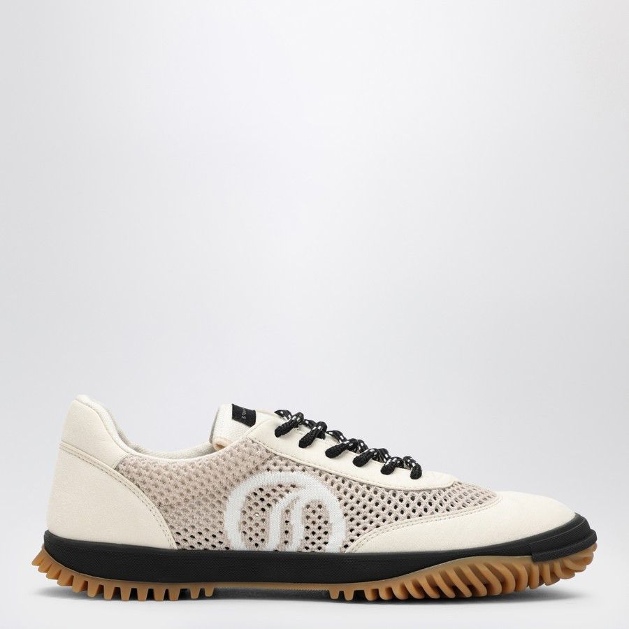 Stella McCartney o1d2blof1024 Low-Top Sneakers In Beige & White Size US 11 / IT 41 - 1 Thumbnail