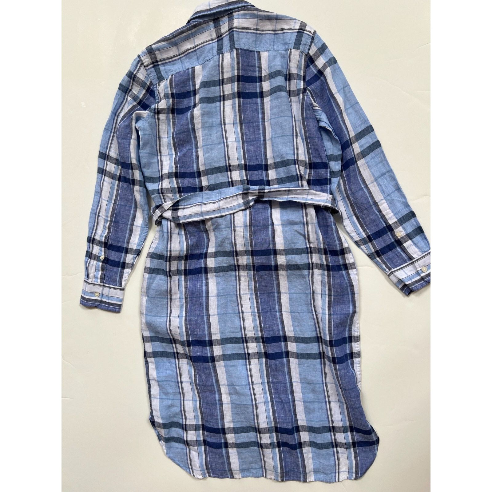 Lauren Ralph Lauren Ralph Lauren Floral & Plaid Linen Shirtdress Women's Size 12 Size XL / US 12-14 / IT 48-50 - 10 Thumbnail