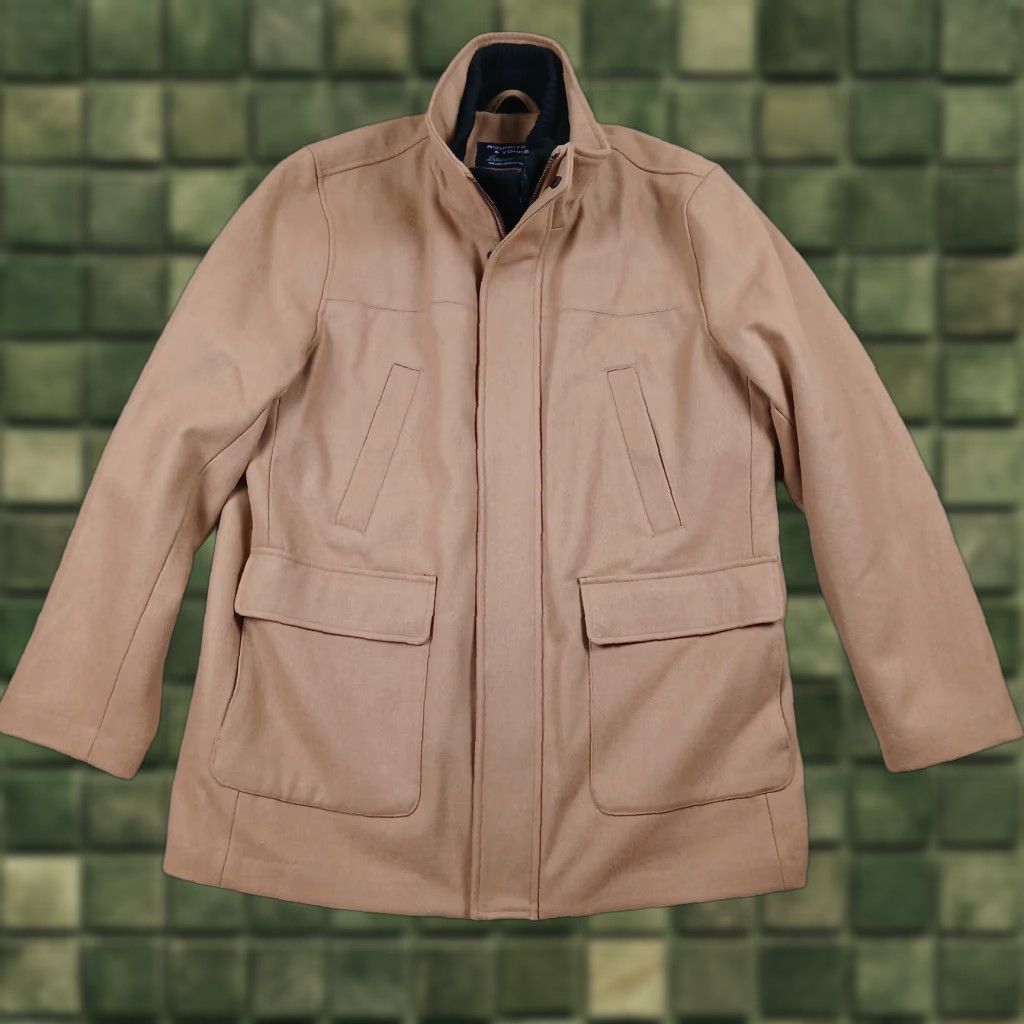 Roundtree & Yorke Roundtree and Yorke Jacket Mens Large Beige Brown Luxurious Wool Blend Size US L / EU 52-54 / 3 - 1 Thumbnail