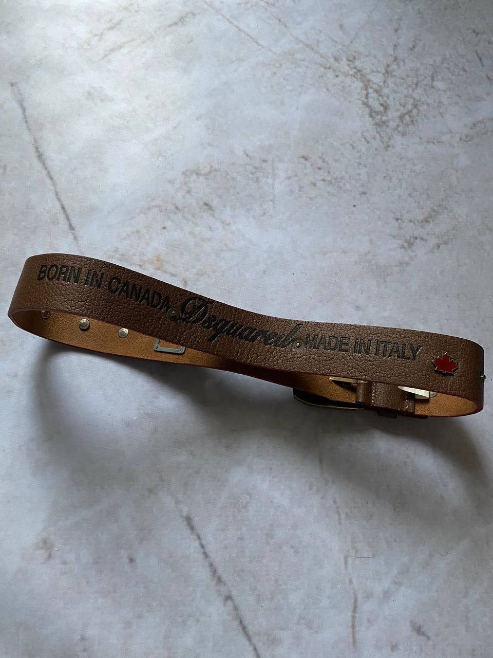 Dsquared2 Vintage Dsquared2 Leather Belt Size 26 - 5 Thumbnail