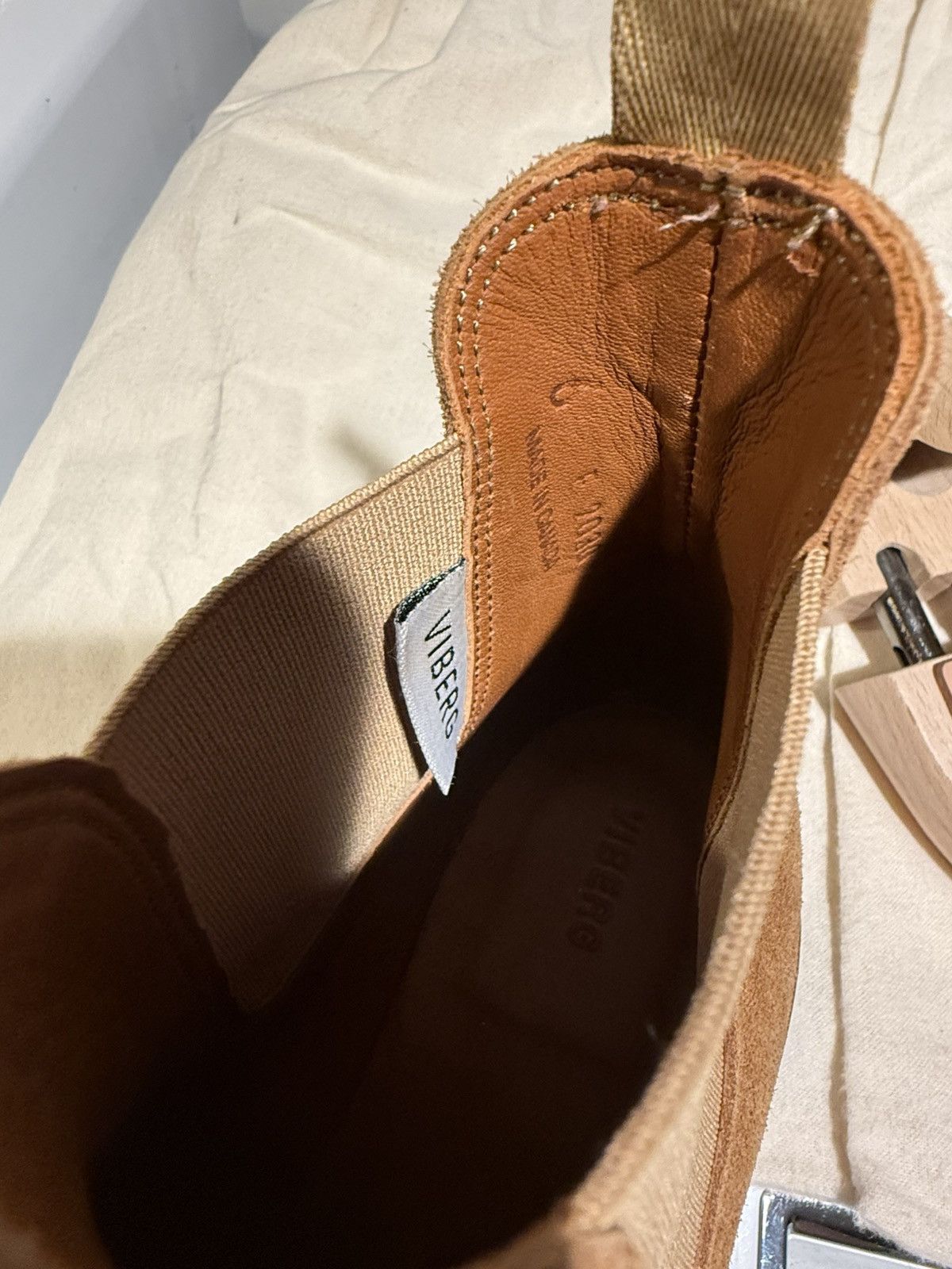 Viberg Viberg Chelsea Boot - Anise Janus Calf Suede - 2030 Size 6 Size US 6 / EU 39 - 6 Thumbnail