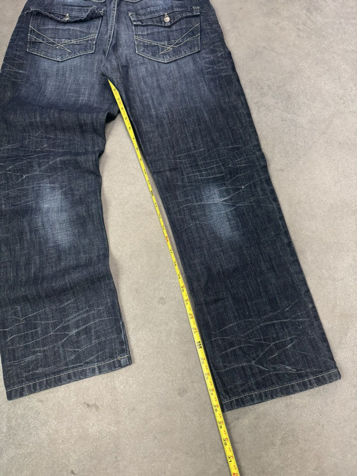 Marc Ecko Vintage Y2K Marc Echo Denim Jeans 32x30 Baggy Wide Leg Size US 32 / EU 48 - 18 Thumbnail