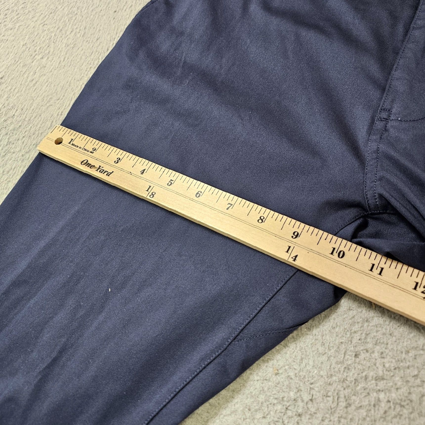 Rhone Rhone Mens Slim Tapered Track Pants Blue 28 Inseam Zip Hem Woven 100% Polyester Fitness Joggers Size US 32 / EU 48 - 4 Thumbnail