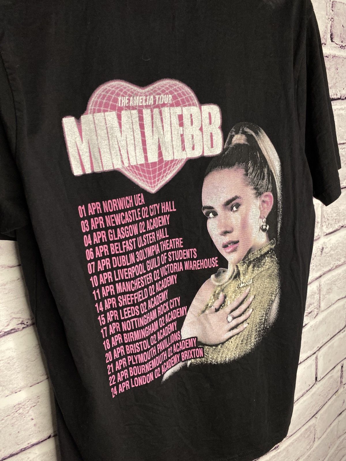 Band Tees Men's T-Shirt The Amelia Tour Mimi Webb Tour Rock Tee Size US M / EU 48-50 / 2 - 11 Thumbnail