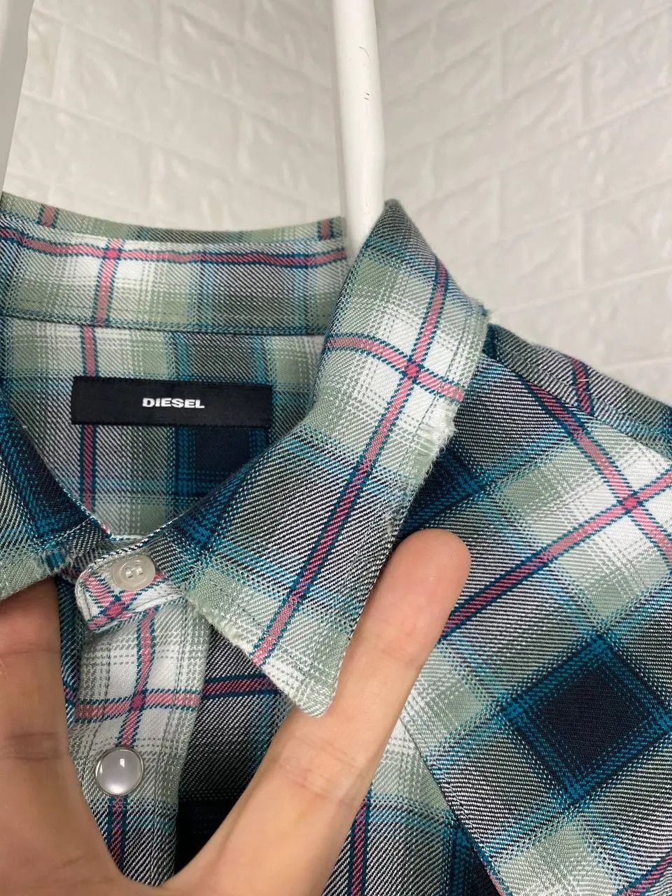 Diesel Vintage Diesel Snap Button Western Shirt Plaid Long Sleeve Size US M / EU 48-50 / 2 - 6 Thumbnail