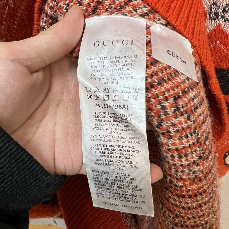 Gucci Gucci Co-branded orange Mickey full Logo sweater Size M / US 6-8 / IT 42-44 - 3 Thumbnail