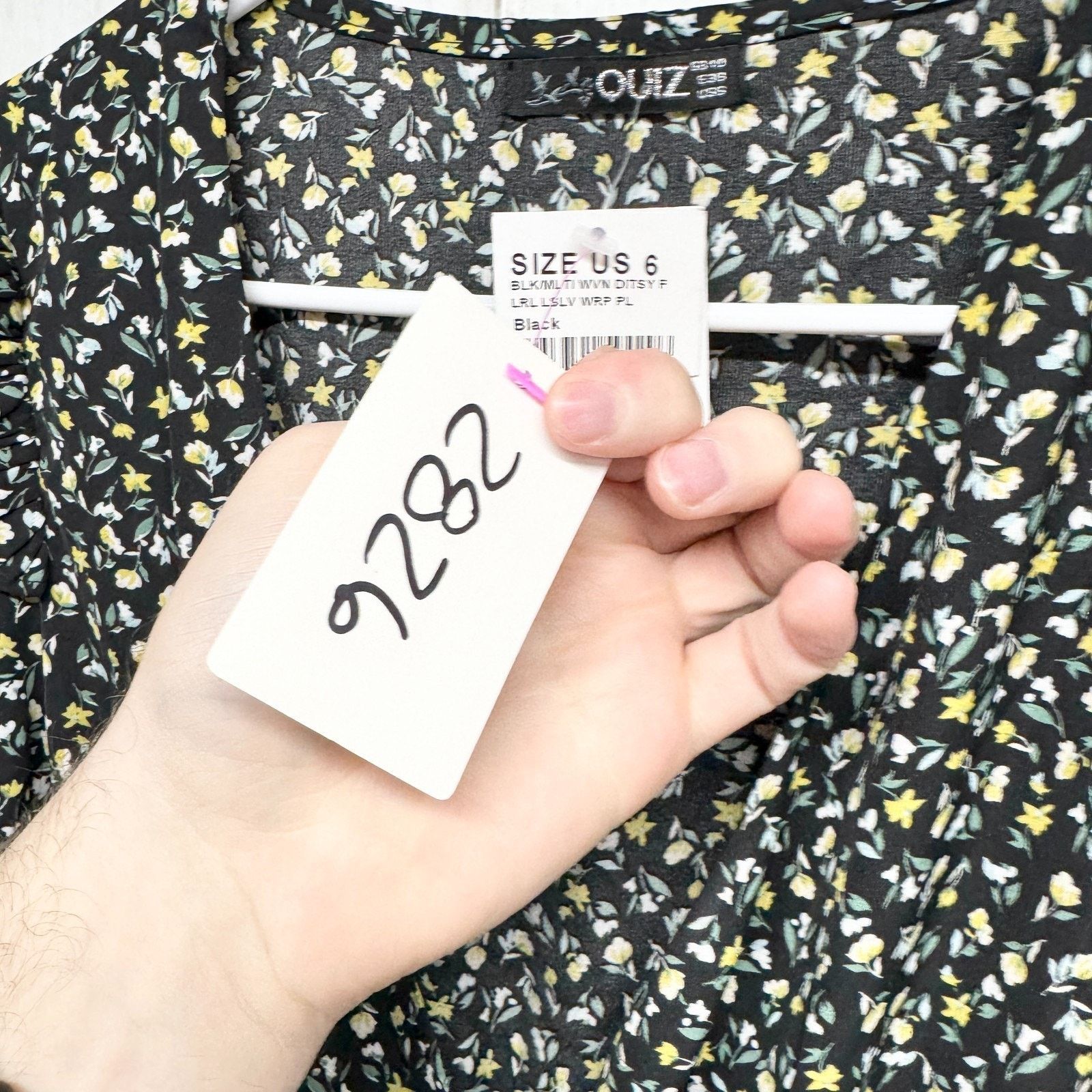 Other New Quiz Dress Size 6 Floral V-Neck Ruffle Smocked Mini Size M / US 6-8 / IT 42-44 - 4 Thumbnail