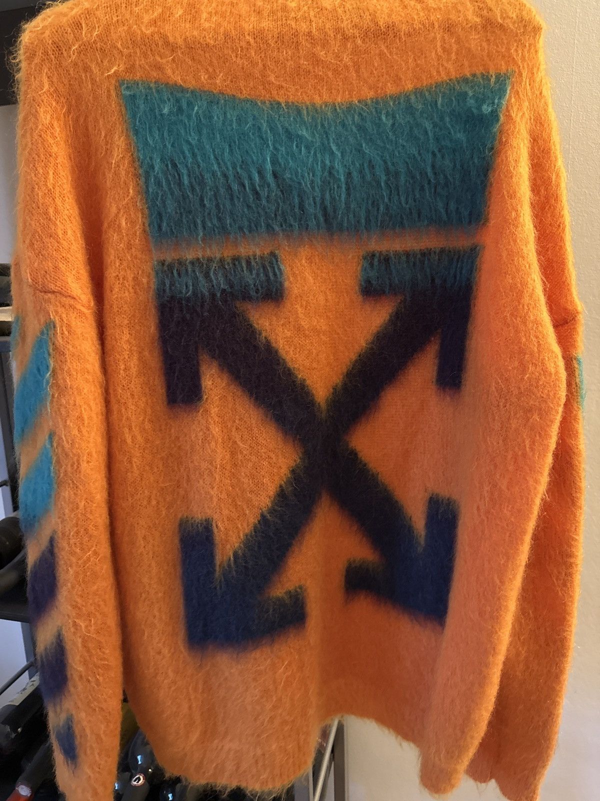 Off-White Off-White LogoJacquard Mohair-Blend Sweater Size US M / EU 48-50 / 2 - 2 Thumbnail