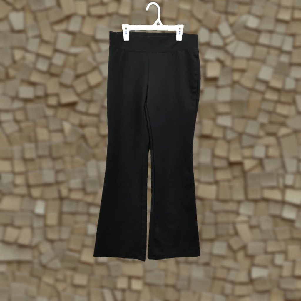 Insight Insight Pull On Rayon Pants Womens Size 6 Black Mid Rise Flare Size 28" / US 6 / IT 42 - 1 Thumbnail