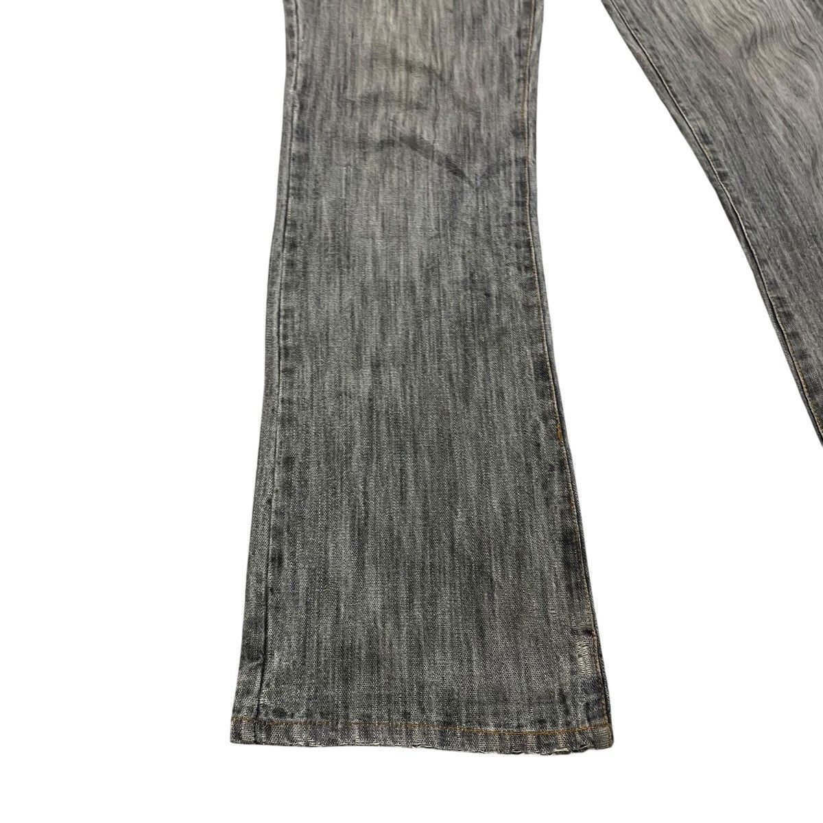 Japanese Brand GUMU INTERNATIONAL Studded Distressed Denim Flare Jeans Size US 31 - 8 Thumbnail