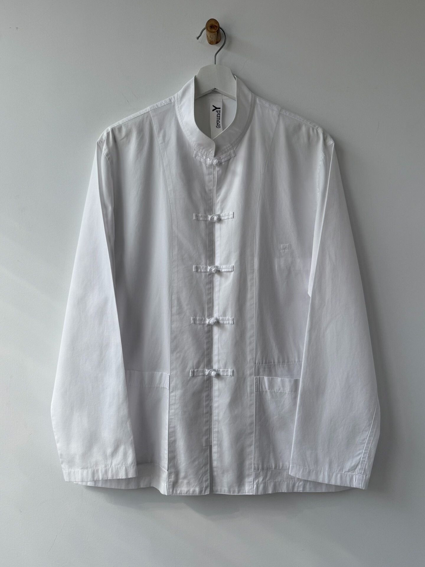 Yohji Yamamoto Yohji Yamamoto White Button-Up Shirt Size US M / EU 48-50 / 2 - 1 Thumbnail
