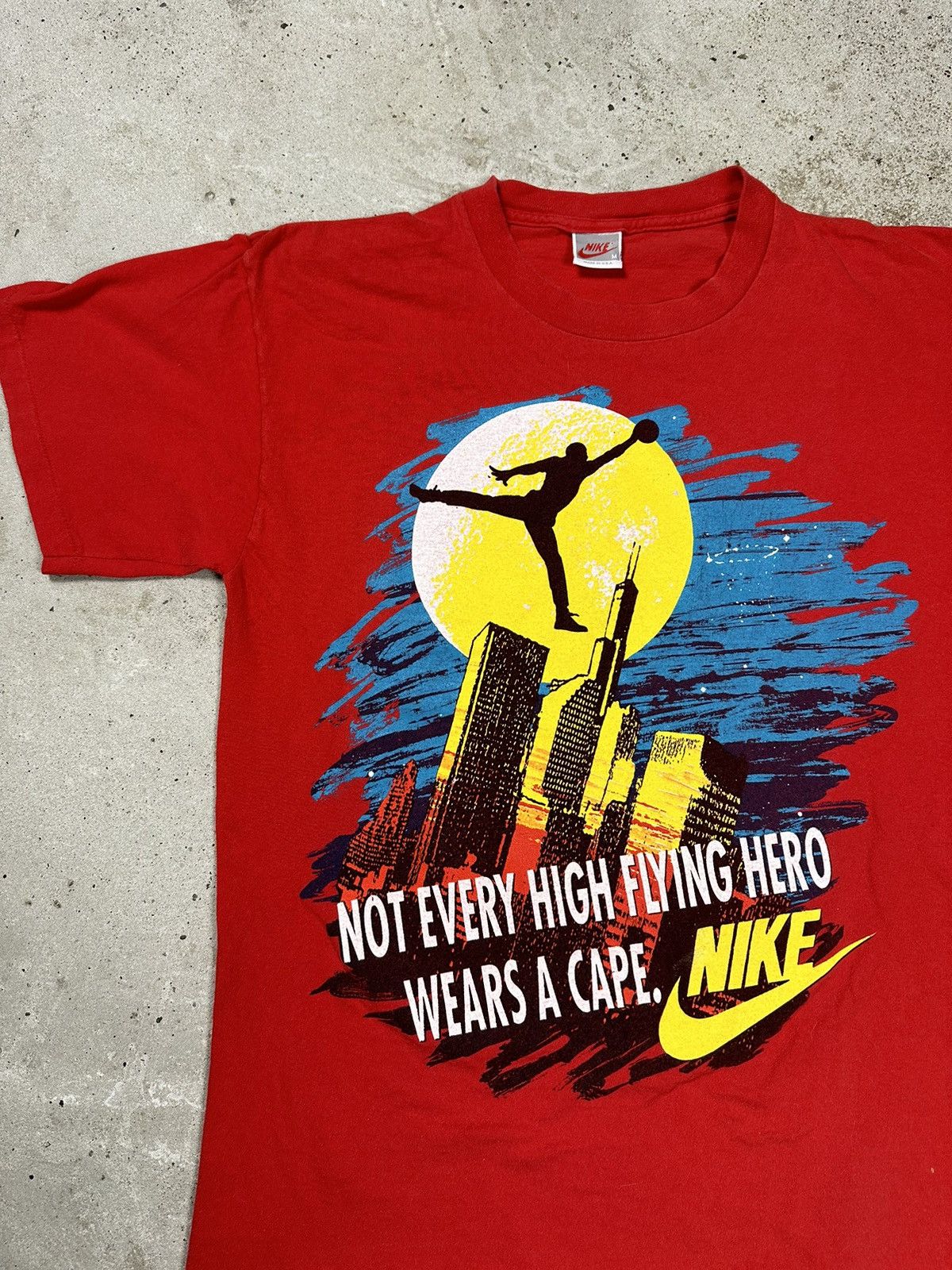 Nike Vintage 90s Nike Not Every High Flying Hero Wears A Cape Tee Size US M / EU 48-50 / 2 - 5 Thumbnail