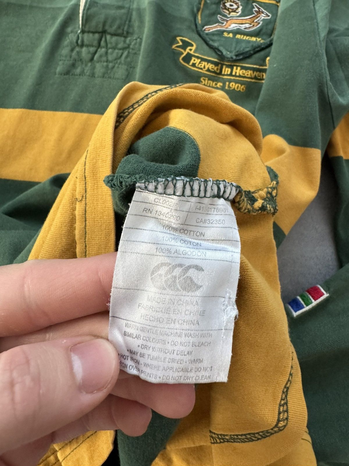 Canterbury of New Zealand Vintage Canterbury Of New Zealand South Africa Polo Rugby Size US L / EU 52-54 / 3 - 16 Thumbnail