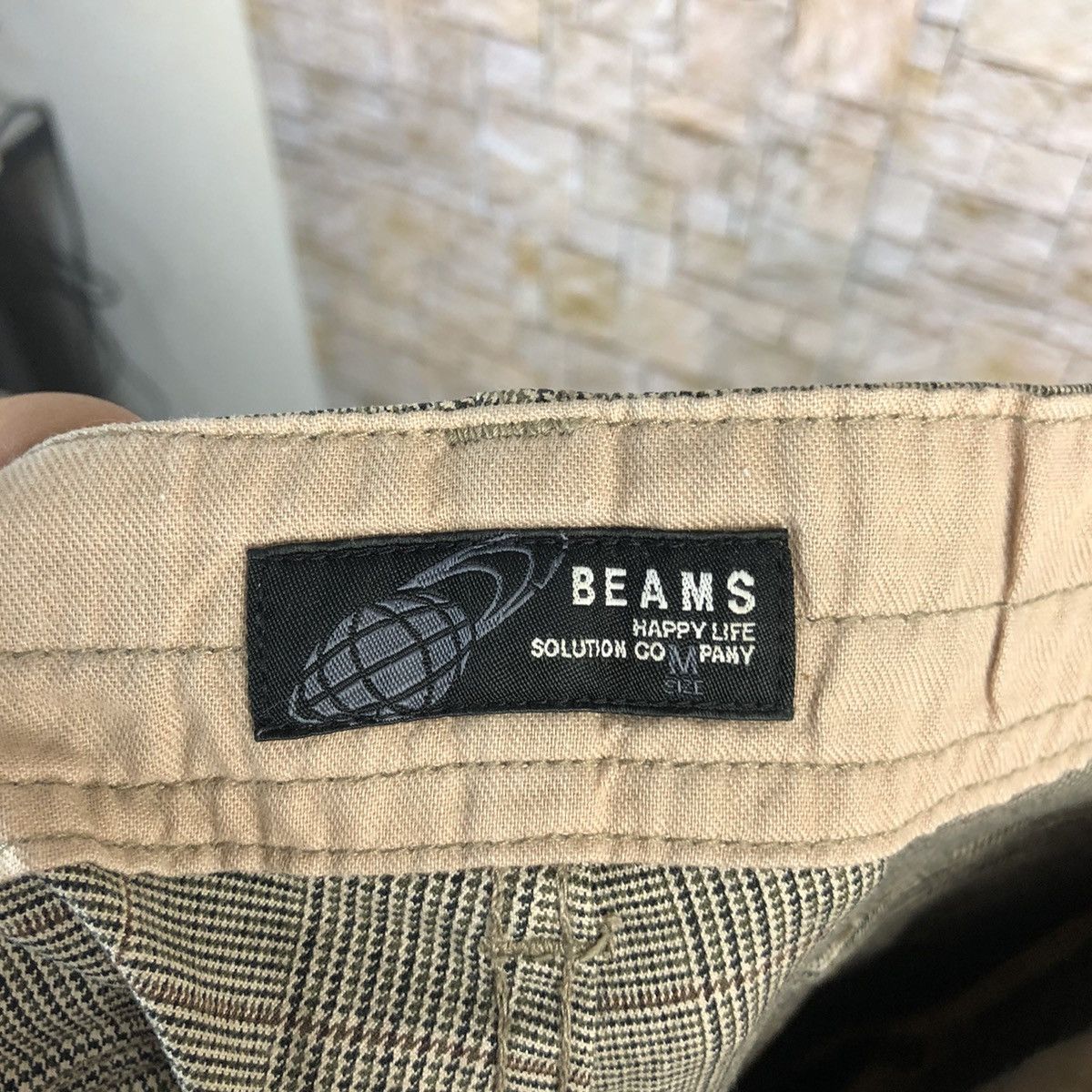 Beams Plus Beams Grey Checkred Cargo Multipocket Pants #A584 Size US 31 - 15 Thumbnail