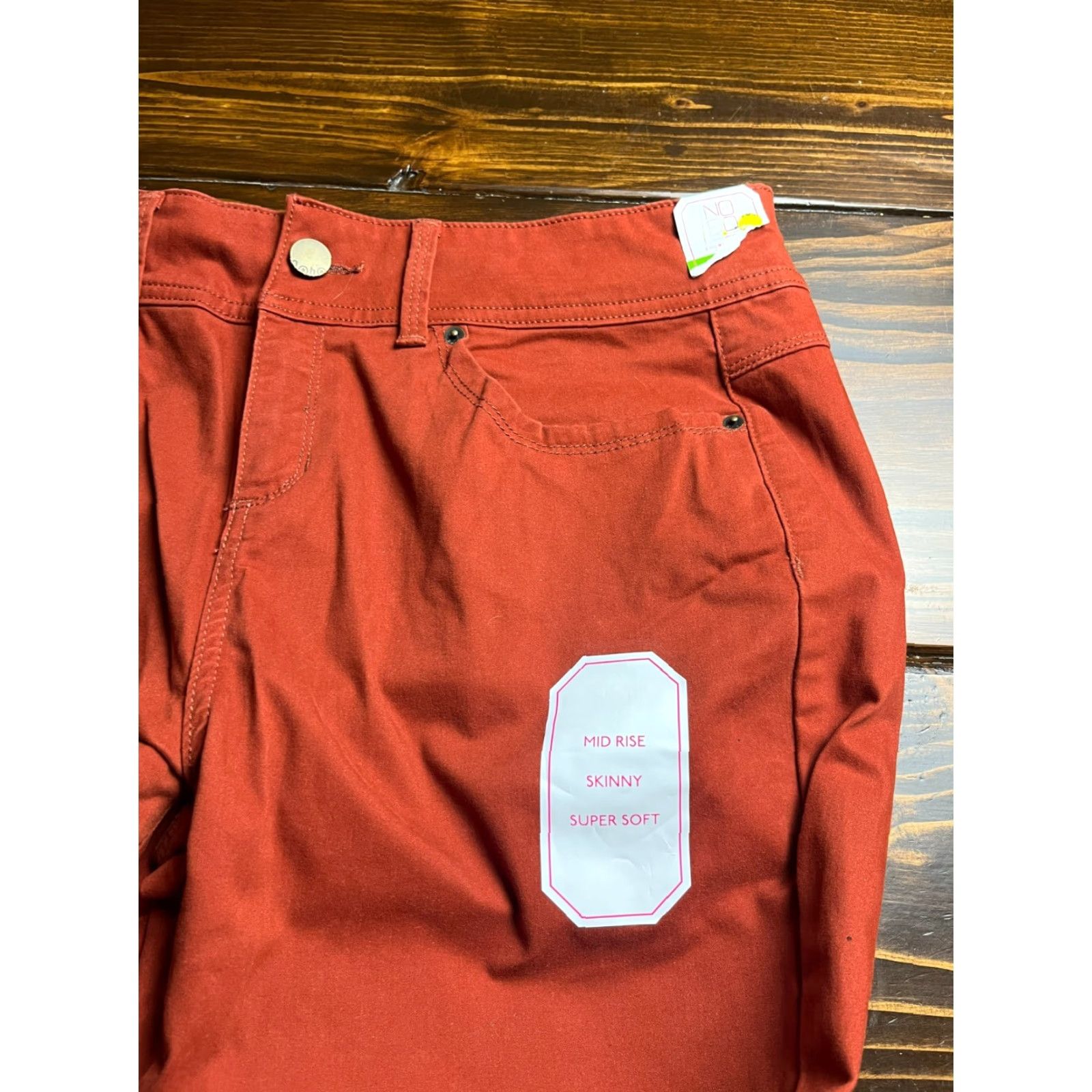 Vintage No Boundaries Pants Women's Size 17 Burnt Orange Mid Rise Skinny NWT Size 38" / US 16 / IT 52 - 5 Thumbnail