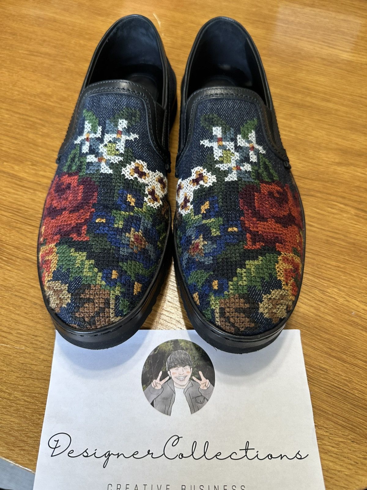 Dolce & Gabbana Dolce & Gabbana slip-on with floral tapestry design. Size 8 Size US 8 / EU 41 - 1 Thumbnail